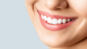 close up of a woman smiling